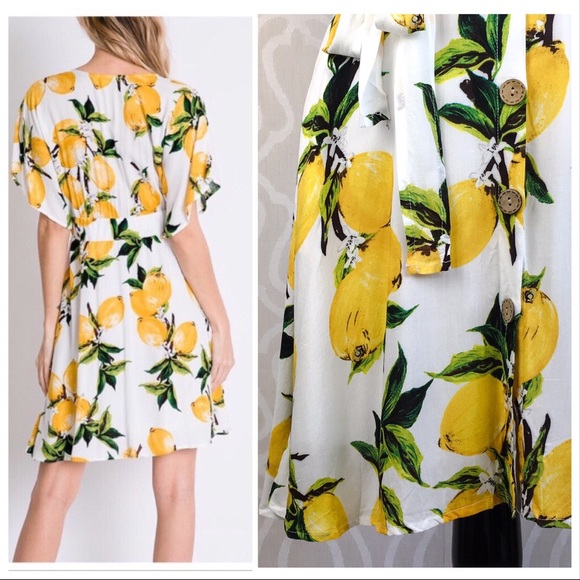 Delilah Loves Lemons Botanical Dress - Picture 5 of 8